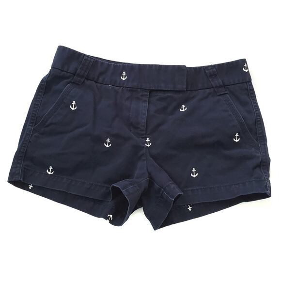 J.Crew | Embroidered Anchor Broken-In Chino Shorts - Picture 1 of 5